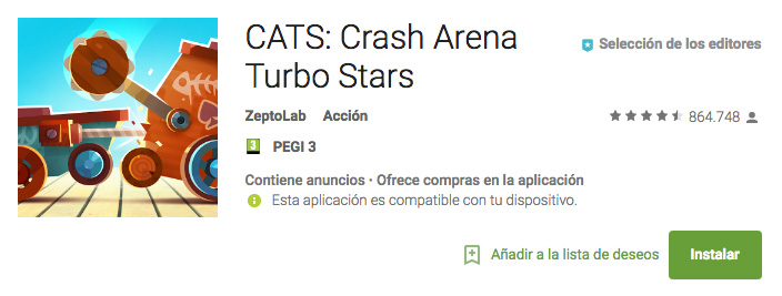 CATS: Crash Arena Turbo Stars, best video game