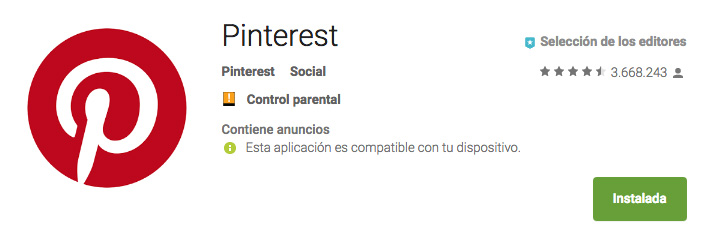 Pinterest, most innovative application