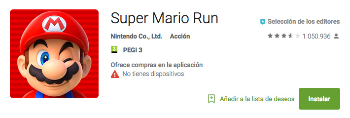 Super Mario Run, most popular game