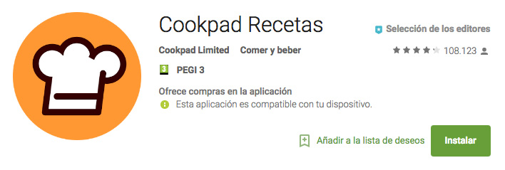 Cookpad Recetas, best social App